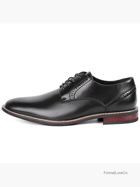 Men\'s Classic Lace Up Oxford Dress Shoes Business Wedding Derby Latex Insole main image 7